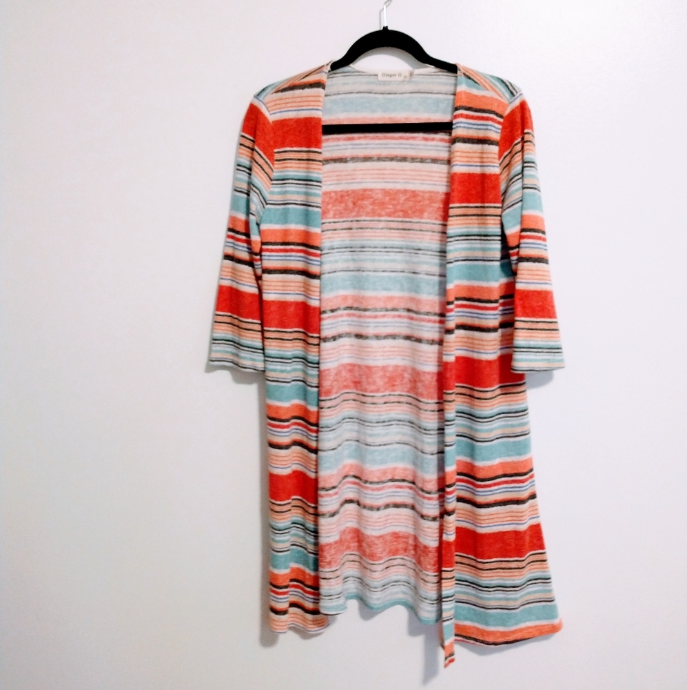 Ginger G striped cardigan size small
